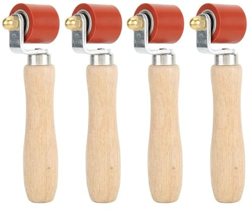 Rullo di pressione manuale da 4 pezzi, rullo in silicone 28 mm for utensili for tetti in PVC/TPO/EPDM, for pavimenti, for saldatura Per Bordi Seam