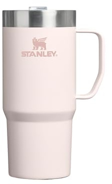 STANLEY 1913 Everyday Suburban Travel Mug 0.47L - 1,5 Stunden Heiß - 5 Stunden Kalt - 20 Stunden Eisgekühlt - BPA-Frei - Spülmaschinenfest - Edelstahl - Rose Quartz