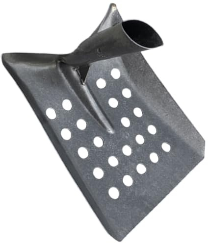WATIIFUFU Pala de Limpieza Multifuncional de Metal Negra para Estiércol de Vacas y Gallinas Ligera y Resistente para Uso en Granjas y Jardines