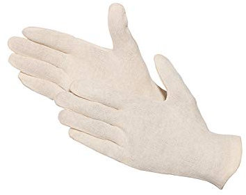 Jah 826 Baumwollhandschuh 12 Paar oekotex leicht, Natur 826-10 24 Stück (1er Pack)