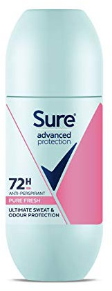 Sure Advanced Protection Pure Fresh Anti-perspirant Roll On 72h protection deodorant for 2x more powerful protection* 100 ml