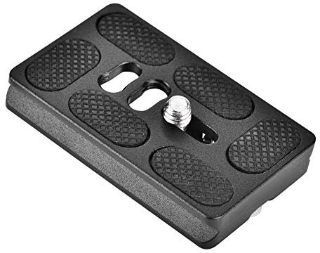 Piastra a sgancio rapido con attacco a vite da 1/4 di pollice 40/50/60/70/100mm Adattatore di montaggio morsetto a sgancio rapido per Arca per Benro Monopiede Treppiede Testa a sfera Fotocamera(PU60)