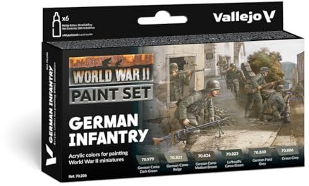 Vallejo VAL70206 Colours for Models and minatures, 17 ml (Pack of 6)