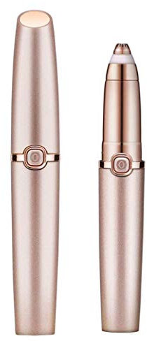 XLKJ Elektrisch Augenbrauen Rasier, Schmerzloses Augenbrauen mit LED-Licht, Augenbrauen Entferner Gesichts für Frauen, Tragbarer Lippenstift Design