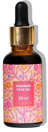 iYURA Kesaradi Daily Glow | Klinisch getestet für Hautaufhellung & -feuchtigkeitspflege | Für trockene, empfindliche Haut | Schnell einziehendes, 100% natürliches Gesichtsöl | Safran & Kurkuma | 30ml