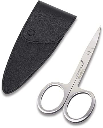 1 Stücke Nagelschere, Professionelle Nagelschere, Nagelhautschere mit Lederetui - auch Linkshänder geeignet - Für Finger- und Zehennägel