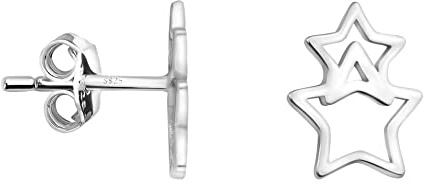 SOFIA MILANI - Damen Ohrringe 925 Silber - Stern Ohrstecker - E2001