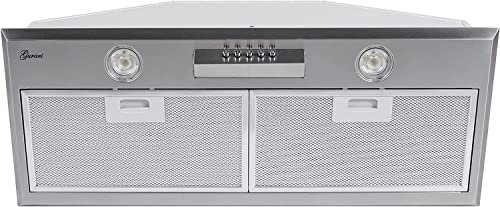 GURARI GCH B 051 52 IS, campana extractora empotrada, 52 cm, acero inoxidable, 1000 m³/h, extractor, campana extractora