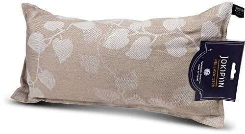 Jokipiin Coussin de sauna de qualité supérieure - 40 cm x 22 cm - 100 % fabriqué en Finlande - Coussin de voyage certifié Ökotex - Lin et coton - Appuie-tête - Soutien de la nuque - Upcycling (1 x