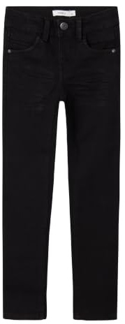 Name IT NKMSILAS XSLIM Jeans 2002-TX Noos, Vaqueros Ajustados Niños, Black,