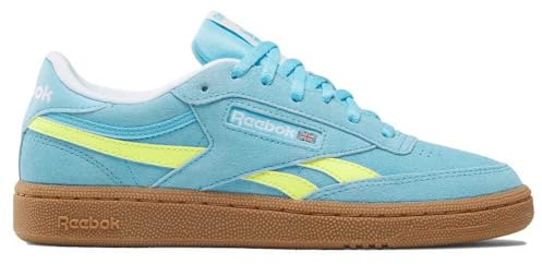Reebok Club C Revenge, Scarpe da Ginnastica Unisex - Bambini e Ragazzi, Digital Blue/Solar Acid Yellow/Gum, 38 EU