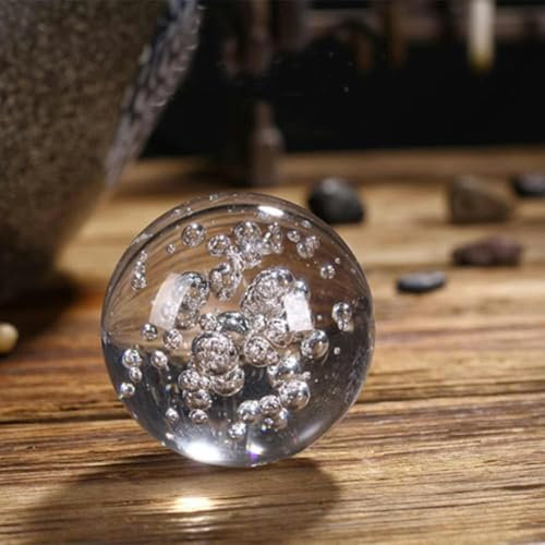 Bola de Cristal de 3/4/5/6/8 cm, Adorno esférico de Vidrio, Fuente de Agua rocosa, Bola de bonsái, Figura Decorativa para el hogar, 02-6 cm