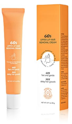 Enthaarungscreme Gesicht, 2 Stück Haarentfernungscreme Gesicht, Oberlippenhaarentfernung, Gesichtshaarentferner für Frauen, Gentle Formula, Beruhigende Haarentfernung für Lippen, Wangen, Body (1)