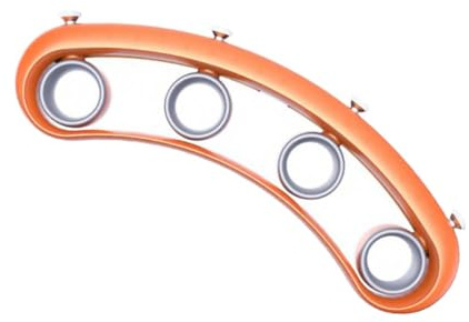 ARTSEWPLY Gitarren Fingertrainer Verstellbar aus Hautfreundlichem Material Orange Fingerspreizer für Linkshänder Musikinstrumenten Zubehör für Gitarre und Ukulele