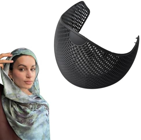Lätt andningsbar hijab kronkeps, halkfri nylonhållare för enkel hijab hållning, bekväm användning hela dagen för kvinnor