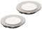 Anidea 2 spots LED encastrables NIX 2 W, 150 lm, 220 V, transformateur intégré, IP44 Classe II, lumière blanche uniforme, diamètre 72 mm - Hauteur 14 mm