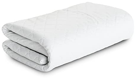 MSS e.K. hochwertiger Topperbezug Classic | 140 x 200 x 5 cm | mit Reißverschluss | aus weicher Mikrofaser | Stoffdichte: 212 g/m² | Flauschige Karosteppung | waschbar 60°C | schadstoffgeprüft