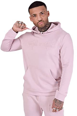 Project X Paris Sweat à Capuche Logo embossage Relief Rose poudré XL