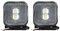 2x LED Umrissleuchte 12-24 Volt 65x65mm mit Halter und Reflektor Weiß Positionsleuchte Begrenzungsleuchte LKW PKW Anhänger Wohnwagen