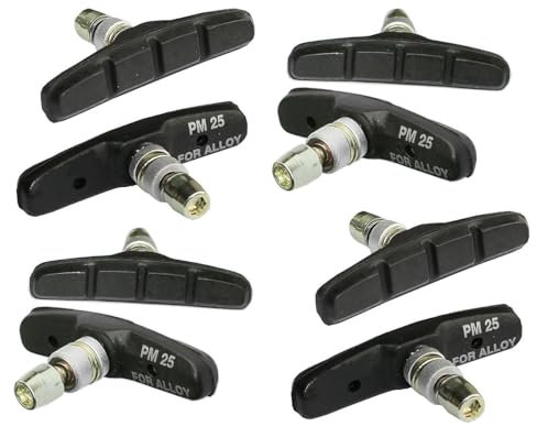 8 Stück (4 Paar) Bremsschuhe 70mm Bremsbeläge V-Brake Shimano kompatible, Fahrrad, V-Brake, MTB