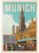 MyPuzzle Deutschland: München, Vintage Poster - Premium 1000 Teile Puzzle - MyPuzzle Sonderkollektion von Anderson Design Group
