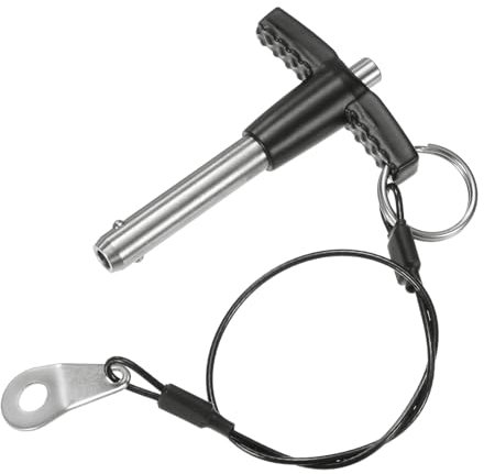 M METERXITY Goupille de Verrouillage de Poignée T, 8mm Diamètre, 30mm Long d'Utilisation Bouton-Poussoir Goupilles Verrouillage à Dégagement Rapide avec Câble Longe [Acier Inoxydable 304]