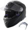VEVOR Motorcycle Helmet, Full Face, Smart Street ABS & High Density Helmet with Bluetooth Slot & Interchangeable Lens, ECE Approved Comfortable Motocross Helmet, Fit for Youth & Adults，L（59-60cm）