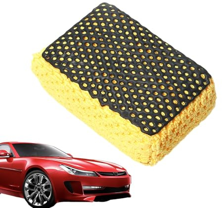 Kustimantu Car Esponja de Coches Esponja de Lavado de Coche | Cepillo de Limpieza de Lavadora de Auto de Esponja de Barro | Detalles Suministros Herramientas de Limpieza Fácil para el Automóvil