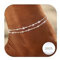 LOLIAS Fußkettchen für Damen Silber 925 Layered Fussketten für Frauen Silber 925 Wasserdicht Fußkette Damen Perlen Fusskettchen Silber 925 Damen Sommer Strand Schmuck Geschenk