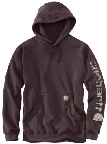 Carhartt Loose Fit Midweight Logo Sleeve Graphic Sweatshirt Maillot de survêtement, Sépia foncé, XXL Homme