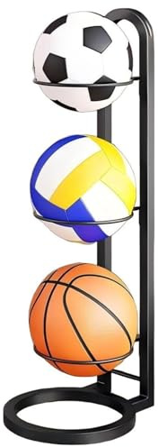 Oridaceae Porta Palloni da Calcio, Porta Pallone da Basket, Rastrelliera per Palloni Verticale per Pallone da Calcio, Basket, Pallamano, Pallavolo, Organizzatore per Attrezzature Sportive