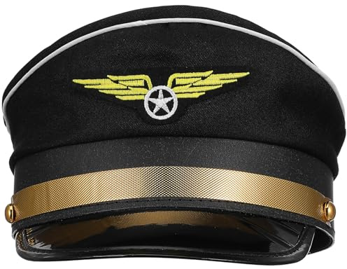 HONITANO Cappello da Tema Aereo Cappello Comodo e Elegante per Adulti Portatile e Regolabile