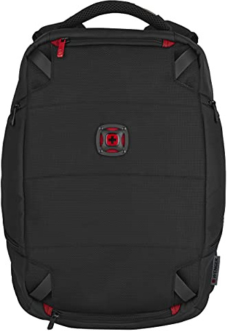 Wenger TechPack Laptop-Rucksack für Technik, Notebook bis 14 Zoll, Tablet bis 10 Zoll, 12 l, Damen Herren, Business Uni Schule Reisen, Schwarz, 606488