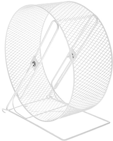 POPETPOP Hamsterrad, 26cm Laufrad Hamster Leises Metall Nager Hamsterrad Hamsterlaufrad für Mouse, Chinchillas, kleine Haustiere