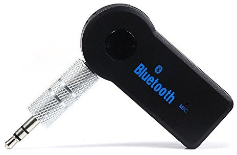 NETVIP Bluetooth Empfänger V4.1 Intelligenter Drahtloser Tragbare AUX Music Receiver Wireless Audio Adapter Audiogeräte für KFZ Auto Lautsprechersystem mit Stereo 3.5 mm Aux Input Jack