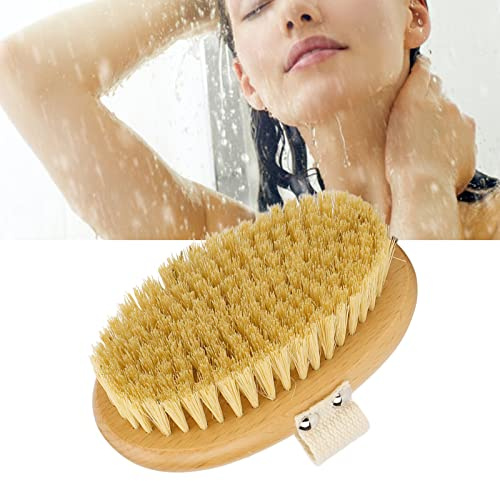 Torrborstning Kroppsborste, Torr Hud Exfolieringsborste Kroppsskrubb, Torrborste Kroppsborste Huduppstramande Tar Bort Död Hud Djuprengöring Bokträ Hudborste Med Massageeffekt För Ben Och Fot