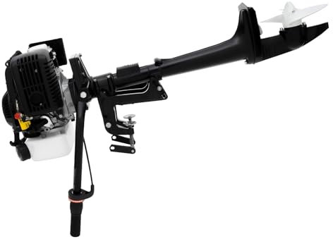 4-Takt Benzinmotor, Außenbordmotor, Angeln Motorboot, Außenborder Bootsmotor 4PS Motor Schlauchboot Motor Aluminiumlegierung