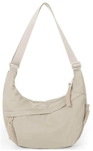 GSenhui Crescent Bag for Women Nylon Crossbody Sling Bag for Travel