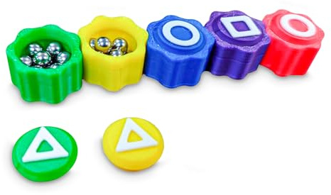 TOYPLASH - Set 5 Dados Gonggi Juego Tradicional Coreano - Juego de Habilidad y Destreza para Niños y Adultos (Bolsa de Plástico)