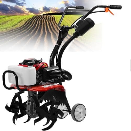 Motozappa motocoltivatore zappatrice con motore a scoppio 4 tempi da 55 cc,zappatrice per terreno orto,potenza 2.2KW,larghezza di lavoro 400mm,profondità di lavoro 200mm