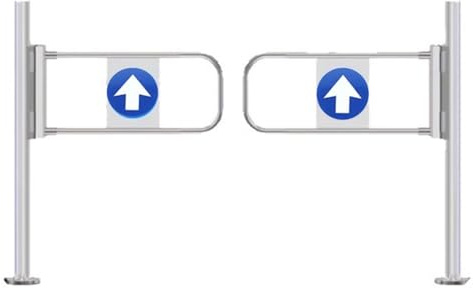 Portail battant Automatique à Double Sens pour supermarchés et entrepôts Porte de sécurité avec Frein de pivotement Système de Fermeture Facile 140 x 100 cm Idéal pour Les Bars, Les magasins