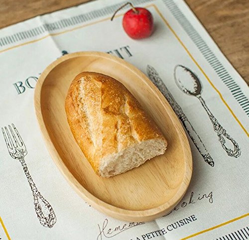 Piatto in legno per piatti da dessert, piatti piatti piatti piatti per bambini, per colazione e colazione