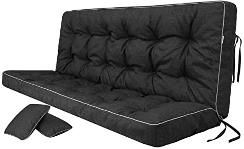 Dyna för hollywoodgunga, hammock, sittbänk med ryggstöd, sittbredd 120 cm