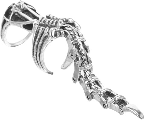Holibanna Gothic Scorpion Ring Adjustable Full Finger Joint Ring Vintage Punk Jewelry for Halloween Cosplay Party Accessory