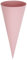 CREATIV DISCOUNT Schultüten-Rohling rund geklebt, 70 cm, Rosa