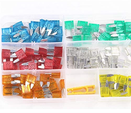 TMP1105 120 STÜCKE 5A/10A/15A/20A/25A/30A Standard kleine Autosicherungen Low Profile Blade Type Set for Kfz-Boots-LKW-Sicherungen