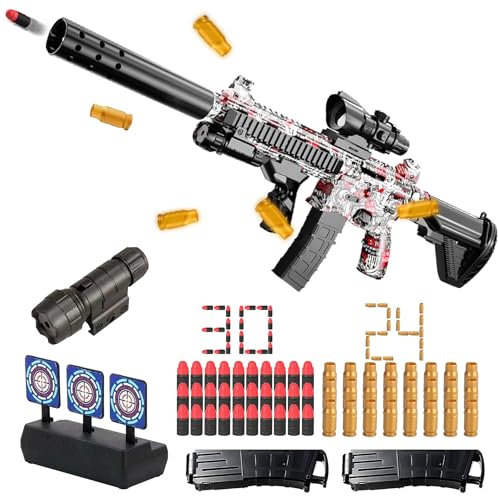 Soft Bullet Gun M416,Pistole mit Munition,Soft Bullet Pistole,Schaumstoff Pistole,Manuelles Nachladen