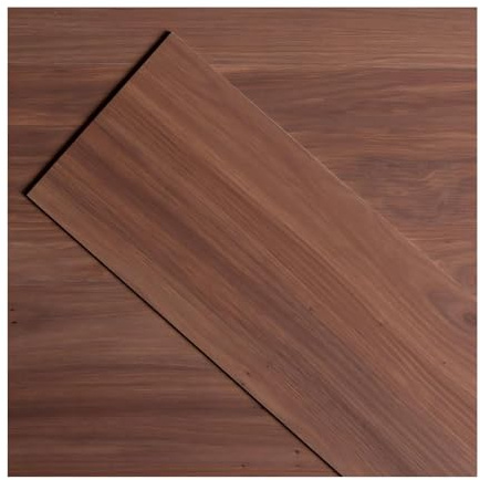 ATOPOSE Vinyl flooring-Lino Flooring With Sefl Adhesive Floor Planks for DIY Installation, 18 Wood Look Planks-Blushed Walnut- 2.51 m²,Waterproof and Easy Cut for Bedroom Living Room Hallway Kitchen
