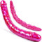 Set di dildo gigante a doppia testa, dildo realistico a doppia testa esteso e pene mostruoso a forma di drago, pene a doppia faccia, giocattoli per adulti oversize, stimolazione per partner lesbici