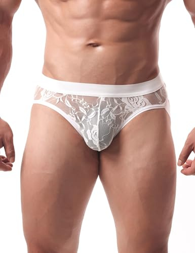 ohmydear Strängar herr sexiga heta stora storlekar trosor spets tanga låg midja mesh bikini underkläder andas underkläder genomskinliga underkläder
